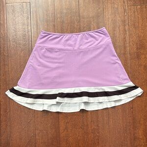Golftini Chaser Lavender Skater Skort with Black and White Accents, Size XS